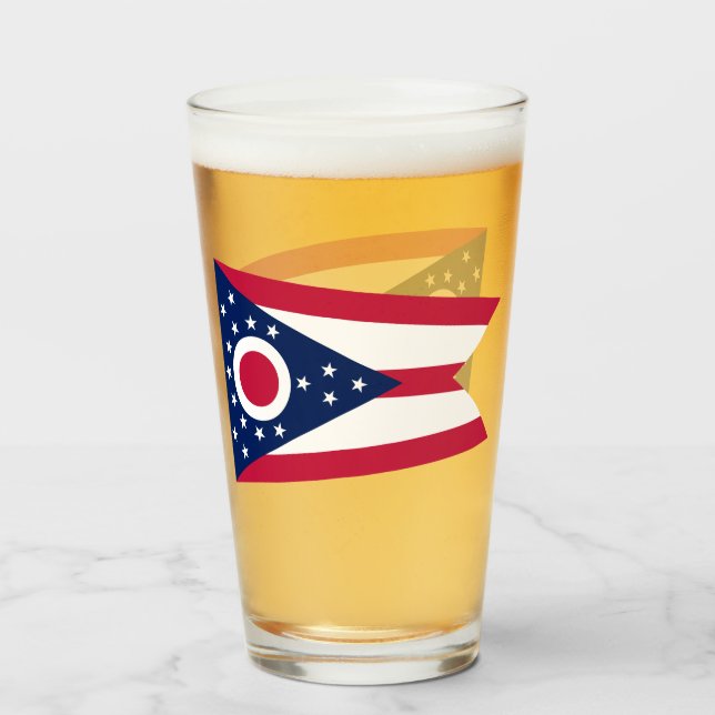 OHIO BEER GLASS (Front Filled)