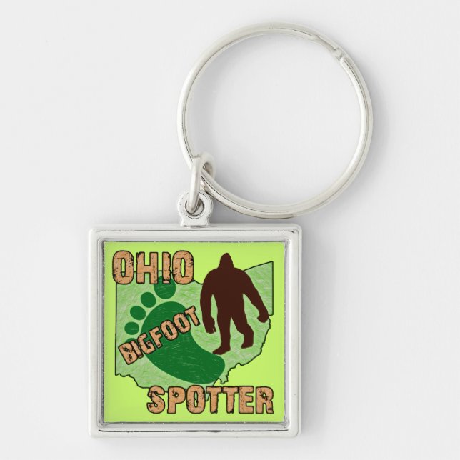 Ohio Bigfoot Spotter Key Ring (Front)