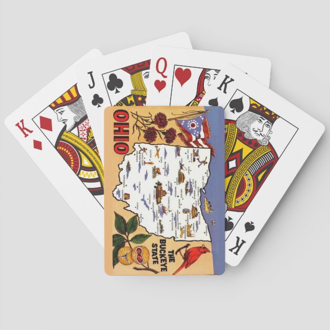  Ohio Buckeye State Playing Cards (Back)