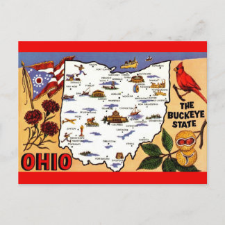  Ohio Buckeye State Postcard