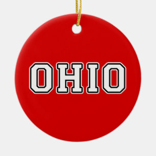 Ohio Ceramic Tree Decoration