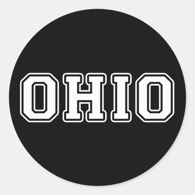 Ohio Classic Round Sticker (Front)