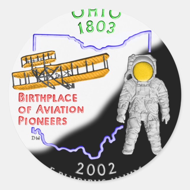 Ohio Classic Round Sticker (Front)