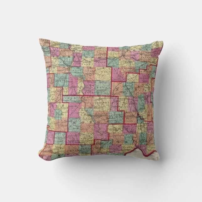Ohio Counties Cushion (Front)
