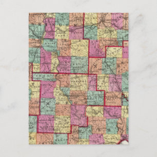 Ohio Counties Postcard