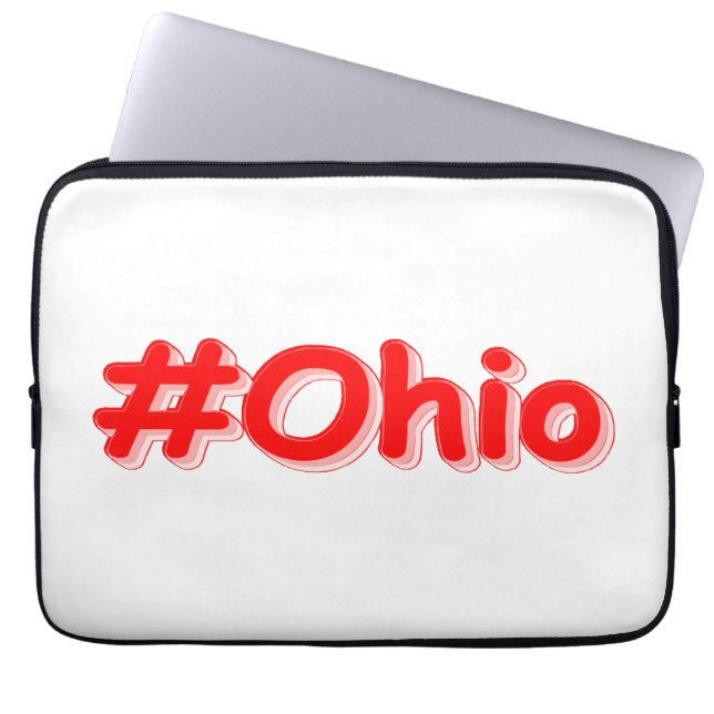 "#Ohio " Cute Design. Buy Now Laptop Sleeve (Front)