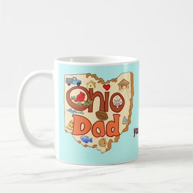 Ohio Dad  Coffee Mug (Left)