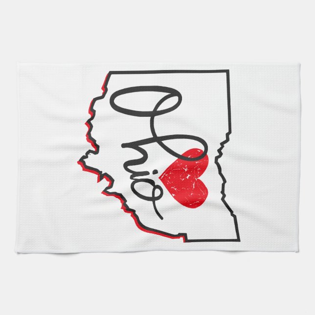 Ohio Day Tea Towel (Horizontal)