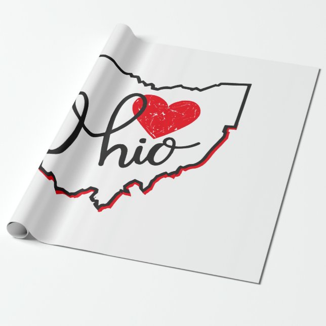 Ohio Day Wrapping Paper (Unrolled)