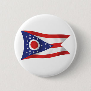 Ohio Flag Button