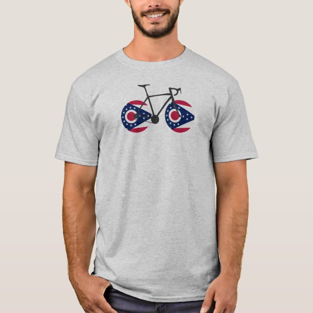 Ohio Flag Cycling T-Shirt (Front)