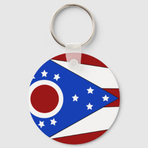 Ohio flag key ring