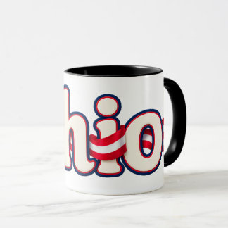 Ohio flag mug