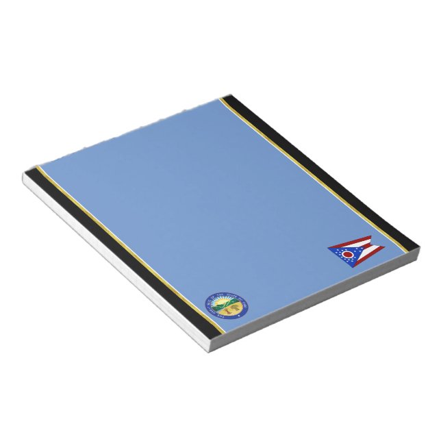 Ohio flag notepad (Angled)