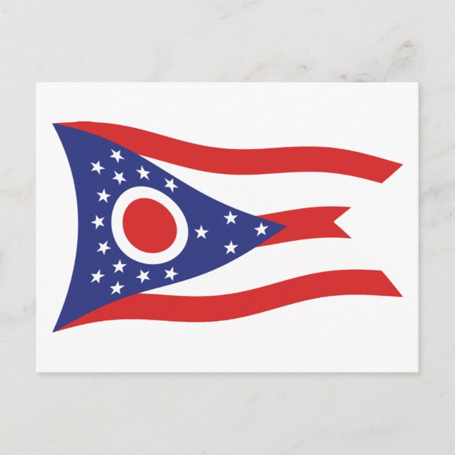 Ohio Flag Postcard (Front)