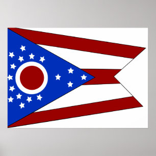 Ohio flag poster