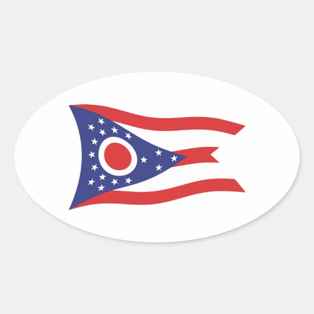 Ohio Flag Sticker (Front)