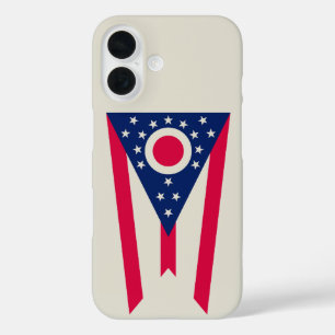 Ohio Flag: The Buckeye State Banner iPhone 16 Case