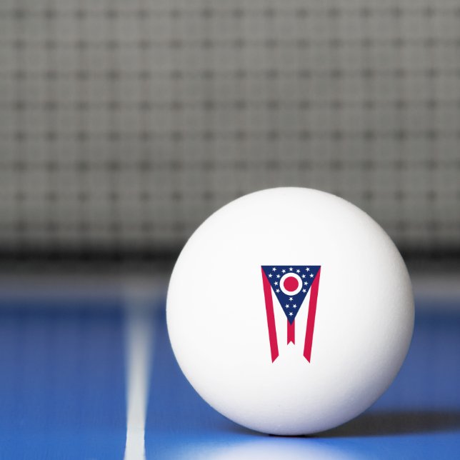 Ohio Flag: The Buckeye State Banner Ping Pong Ball (Net)