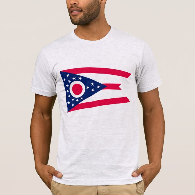 Ohio Flag: The Buckeye State Banner T-Shirt (Front)