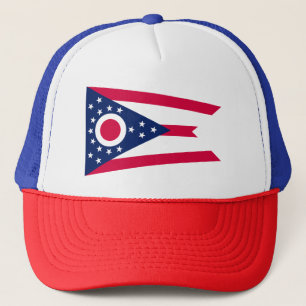 Ohio Flag: The Buckeye State Banner Trucker Hat