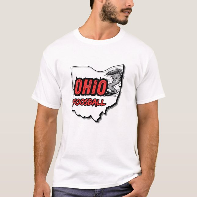 Ohio Foosball Tornado T-Shirt - Red (Front)