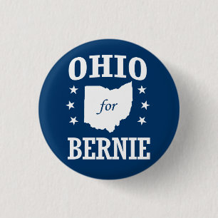 OHIO FOR BERNIE SANDERS 3 CM ROUND BADGE