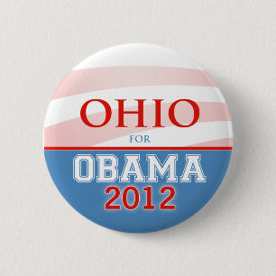 OHIO for Obama 2012 6 Cm Round Badge