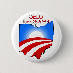Ohio for Obama 6 Cm Round Badge