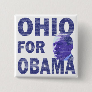 Ohio for Obama Square Pinback Button