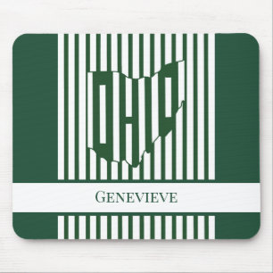 Ohio Green Stripe Mouse Pad