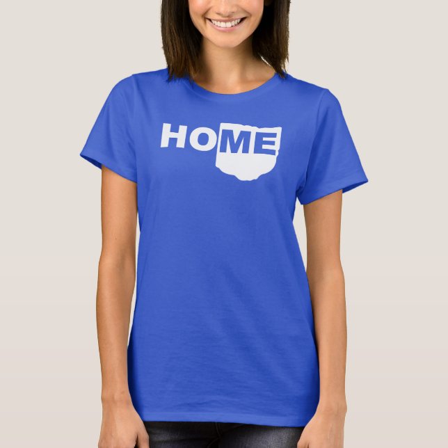 Ohio Home Away From State T-Shirt (Front)