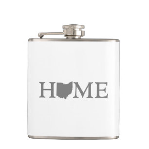 Ohio Home State Hip Flask