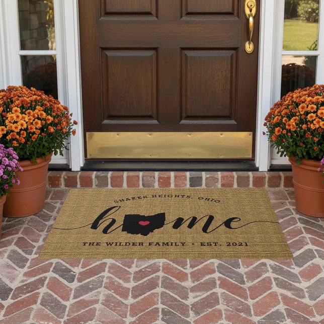 Ohio Home State Personalised Doormat (Creator Uploaded)