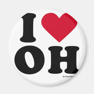 OHIO - "I LOVE OH" "I LOVE OHIO" MAGNET