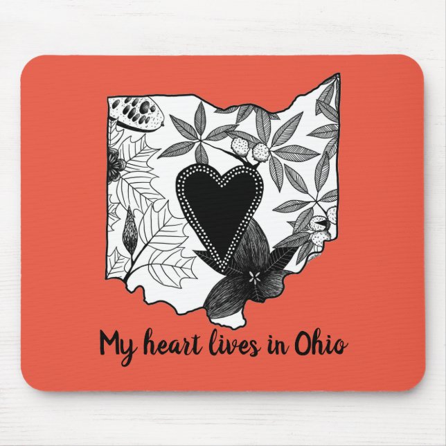 Ohio Illustration Mousepad (Front)