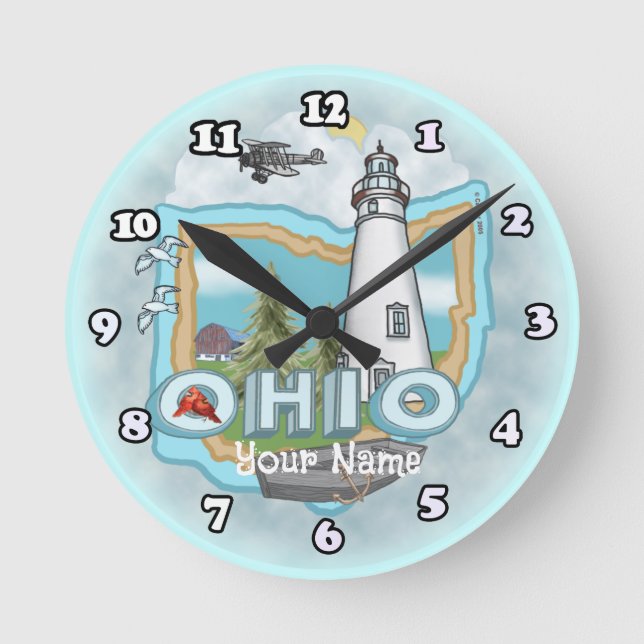 Ohio Lighthouse  clock (Front)