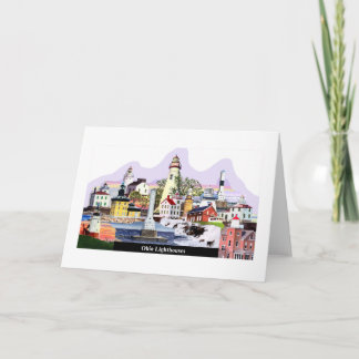 Ohio Lights Collage sunset Card