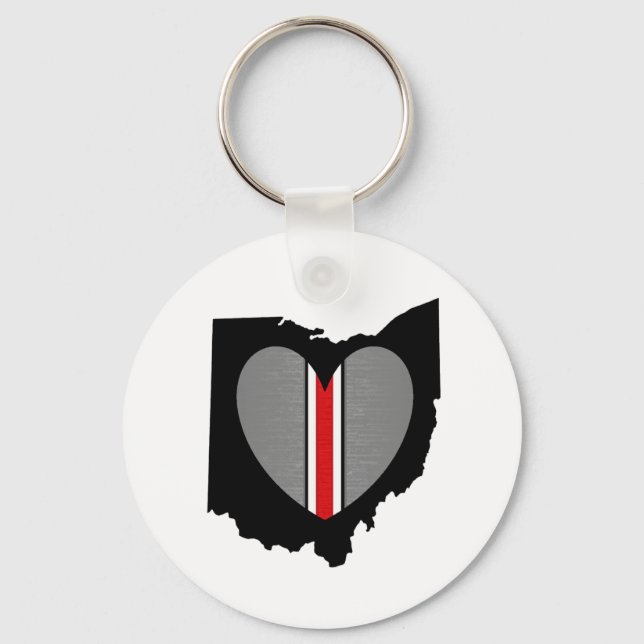 Ohio Love Key Ring (Front)