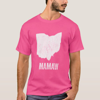 Ohio Mamaw Ohio Silhouette State Coolest Grandma T-Shirt