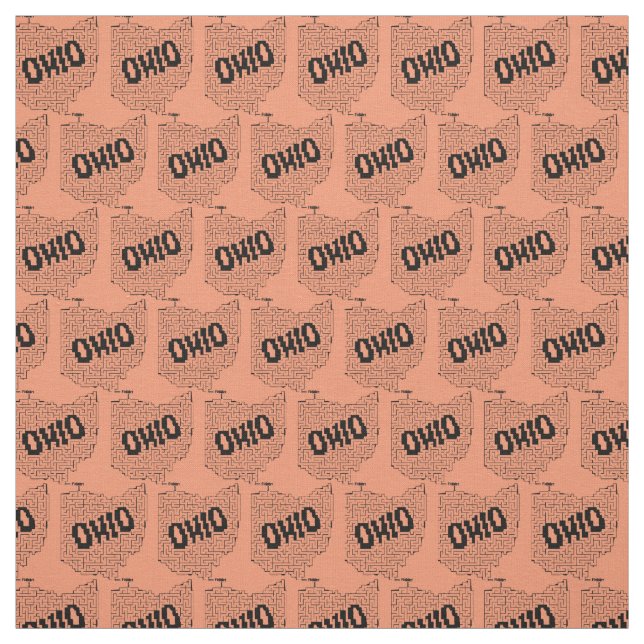 Ohio Maze Puzzle Fabric (Swatch)
