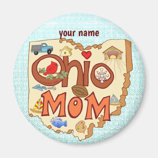 Ohio Mum  magnet  (Front)