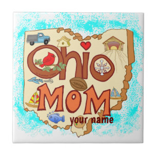 Ohio Mum Tile