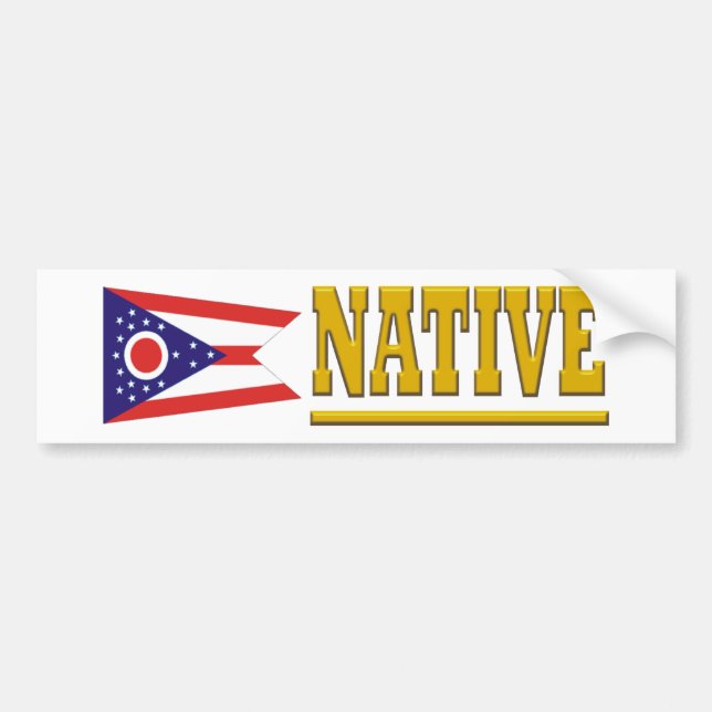 Ohio Native Bumper Sticker (Front)