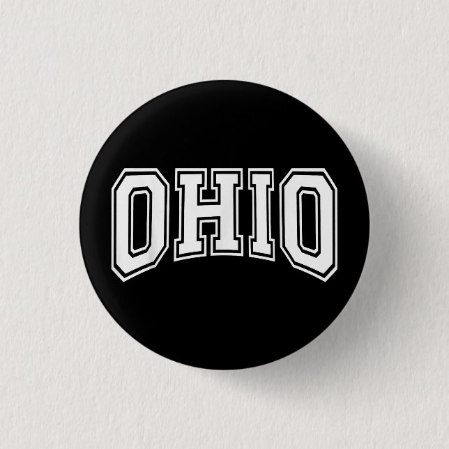 Ohio OH USA  3 Cm Round Badge (Front)
