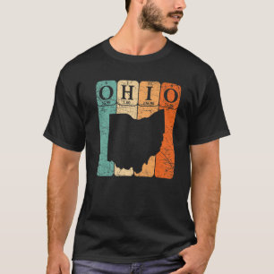 Ohio Periodic Table Elements State Of Ohio Map Ner T-Shirt