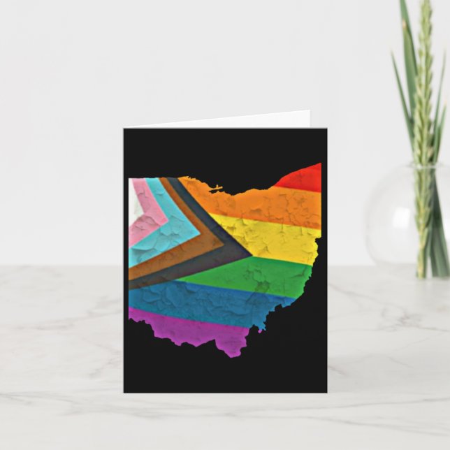 Ohio Pride Sticker  Card (Front)
