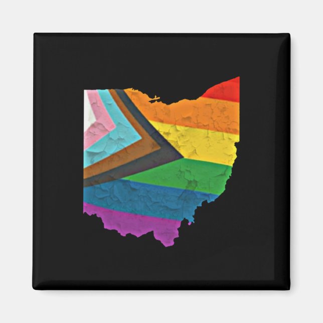 Ohio Pride Sticker  Magnet (Front)