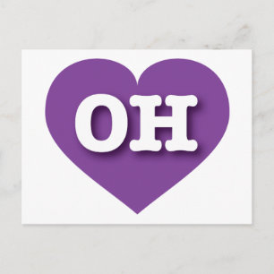 Ohio Purple Heart - I love OH Postcard