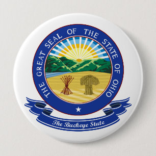 Ohio Seal 10 Cm Round Badge